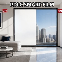 Film intelligent PDLC commutable à prix abordable pour vitres, portes en verre, cloisons de bureau, hôtels, salles de bain et villas