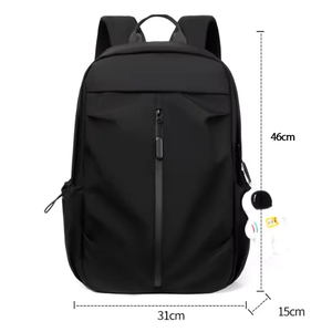 Thời trang trọng lượng nhẹ không thấm nước hàng ngày ba lô với dây kéo đóng cửa giản dị máy tính xách tay bookbag cho nam giới phụ nữ cho Trường Đại Học - Product Image 2