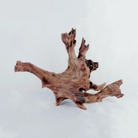 Décoration d'aquarium : Boîte en bois de teck violet en forme de bois flotté enfoncé pour l'aménagement paysager d'aquarium de salon