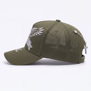 Gorra de malla de 5 paneles con logotipo personalizado al por mayor, gorra de toalla de chenilla con diamantes de imitación de alta frecuencia plateados, proveedor OEM ODM - Product Image 3