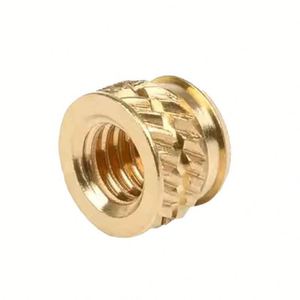 Inserts filetés à ultrasons en laiton et cuivre M2-M10, écrous à riveter thermofusibles zingués moletés en plastique M2.5-M8 pour applications médicales et minières - Product Image 2