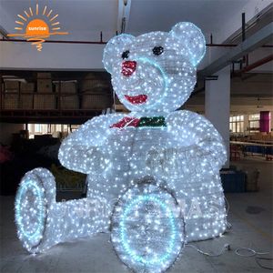 Décoration <span class=keywords><strong>de</strong></span> Noël géante LED d'extérieur <span class=keywords><strong>2022</strong></span>, grand motif d'ours en peluche 3D, lumières - Product Image 5