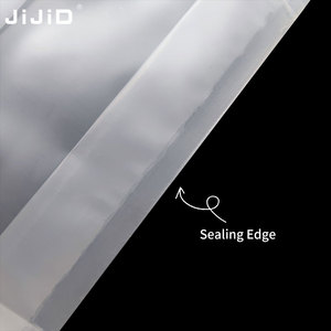 Jijid tùy chỉnh Zip khóa đứng Pouch phẳng dưới rõ ràng nhựa tái sử dụng hạt/hạt/đồ ăn nhẹ/túi thực phẩm - Product Image 4