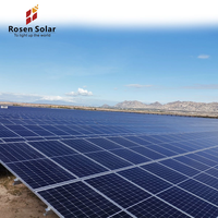 Risen Solar 450W demi-cellule mono panneaux solaires PV Double verre silicium monocristallin HJT N-Type palette PERC demi-coupe technologie