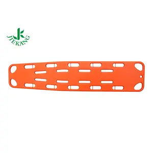 Light-weight Pe Plastic Spine Board Orange Backboard Immobilization Spine Board Stretcher