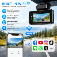 NUEVA Cámara para Auto DVR 4K+1K, Cámara Delantera y Trasera de Doble Lente, Adas Dashcam 4G+4K Wifi GPS, Cámara 4K