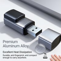Adaptateur Ethernet pour ordinateur portable, double port USB OTG USB3.0, double USB-C femelle, convertisseur en alliage d'aluminium, plug and play, compatible multi-OS, DC