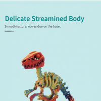 Squelette de dinosaure Raptor en plastique imprimé en 3D personnalisé, échelle 1/12, service OEM pour enfants, thème dragon chinois