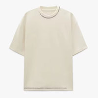 T-shirt surdimensionné personnalisé mode de rue T-shirt personnalisé 100% coton T-shirt goutte épaule Logo personnalisé surdimensionné hommes T-shirt