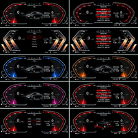 Untuk Seri 5 Seri 7 F10 F01 F02 F03 F04 LCD Dashboard Digital Cluster Monitor Layar Anti Silau Kit Instrumen Elektrik Otomatis
