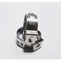 Collier de serrage à oreille unique en acier inoxydable KEYFOSS, sans palier, 6,5 mm
