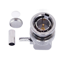 Connecteur Coaxial RF haute performance à angle droit, 50 pièces, en laiton, pour câble RG179 75ohm