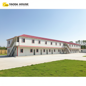 Bâtiment préfabriqué mobile et portable largement utilisé, à prix abordable, pour camp de travail des ouvriers sur les chantiers de construction - Product Image 1