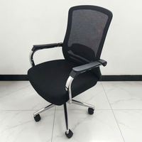 Chaise de bureau ergonomique pivotante à roulettes en maille respirante, vente en gros directe d'usine