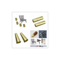 76*31.5*28 acier inoxydable 201 meubles jambe Tube protecteur meubles pied canne à sucre virole en laiton