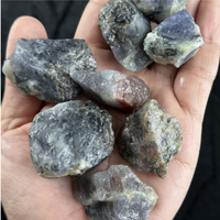 Natürliche Blutroter Iolith Edelsteine Seltene Rohkristalle Hochwertige Dichroismus-Cabochons für Schmuckherstellung