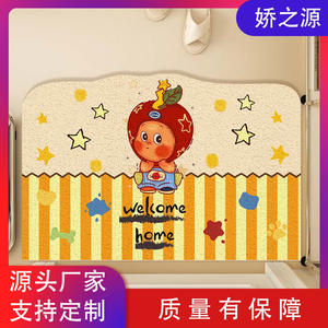 พรมเช็ดเท้าลายการ์ตูนผลไม้ดาวหวาน รูปทรงสี่เหลี่ยมผืนผ้า วัสดุพีวีซี ดีไซน์ต้อนรับสู่บ้าน สำหรับใช้บริเวณทางเข้าบ้านหรือโถงทางเดิน - Product Image 5