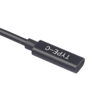 Câble adaptateur de chargeur PD USB 3.1 Type-C femelle vers DC mâle carré 20V 16cm 3A 65W pour ordinateur portable Lenovo ThinkPad (conforme RoHS)