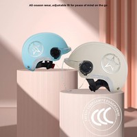Casque semi-intégral ABS pour véhicule électrique, certifié 3C, conforme aux normes nationales, neuf, directement d'usine, compatible toutes saisons, unisexe adulte