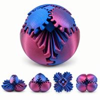 3D Fidget Toy Interactive Gear Structure Colorful Plastic 3D Printed Fidget Toy Office Desk Accessory