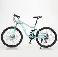 Vélo de montagne YUXIAO BIC-045, cadre en acier carbone, suspension avant, freins à disque doubles, Soft-Tail, 24/26 pouces, 1 vitesse, confortable