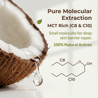 Huile de Coco Fractionnée en Vrac Inodore à Absorption Rapide pour Soins Corporels et Parfums