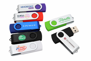 Clé USB pivotante promotionnelle personnalisée gravée avec logo – 4 Go, 8 Go, 16 Go, 32 Go, 64 Go - Product Image 3