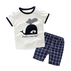 Camiseta y Pantalones Cortos con Estampado de Dibujos Animados, Conjuntos de Verano de Algodón para Niños - Product Image 5