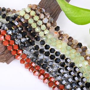 Venta al por mayor cuentas de cristal de piedra curativa natural pulseras de cuentas de cristal de piedras preciosas de <span class=keywords><strong>cuarzo</strong></span> talladas de varios lados para la fabricación de joyas - Product Image 6