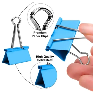 คลิปหนีบกระดาษบูลด็อกโลหะหลากสีขนาดยักษ์ใช้ในสำนักงานคลิปหนีบกระดาษขนาด15มม. 19มม. 25มม. 32มม. 41มม. 51มม. - Product Image 3