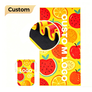 Petite serviette de plage et de bain en microfibre Little Waffle, impression double face, légère, séchage rapide, pour les voyages et les sports - Product Image 1