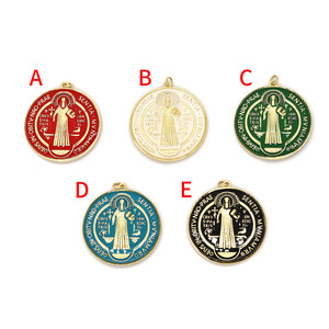Collana con Medaglia di San Benedetto 35*35mm, Gioiello Religioso <span class=keywords><strong>per</strong></span> Uomo e Donna - Product Image 3