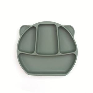Juego de Platos de Silicona para Bebés, Libres de BPA, Aptos para Alimentos, con Divisiones y Succión - Product Image 1