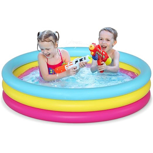Piscina Inflable HoopInflatable Set Sunset Glow <span class=keywords><strong>para</strong></span> Bebés, Piscina Grande <span class=keywords><strong>para</strong></span> Niños, Piscina Familiar <span class=keywords><strong>para</strong></span> Niños Pequeños - Product Image 1