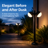 Lampe de jardin LED moderne personnalisée 24W, éclairage extérieur à LED haute efficacité et économie d'énergie pour hôtels et complexes hôteliers, fabricant pour les acheteurs
