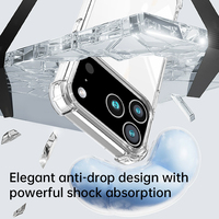 QY clair étui de téléphone portable Anti-chute de protection en vrac en gros fabriqué pour iPhone 17 Pro Max antichoc clair