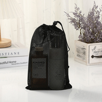 Pochette cosmétique personnalisée en nylon maillé, mini sac de voyage portable avec fermeture éclair, petit organiseur de maquillage pour articles de toilette, natation, plage, avec logo