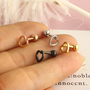 Pendiente quirúrgico de acero inoxidable para <span class=keywords><strong>hombre</strong></span> y mujer, <span class=keywords><strong>Piercing</strong></span> de cartílago, hélice, oreja, Punk - Product Image 6