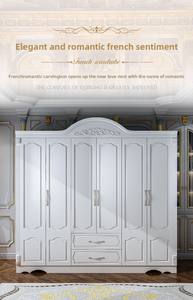 خزانة تخزين متعددة الوظائف بتصميم أوروبي فاخر جديد وبسيط بألوان فاتحة لغرفة النوم مع أدراج - Product Image 5