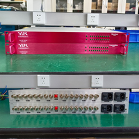 YUK100-04UHD 12G/HD/SD-SDI DVB-ASI Glasfaser-Extender Mux Demux 20km FC/PC FC/APC Optischer Faser-Sender-Empfänger