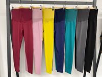 Pantalones Transpirables de Nylon y Spandex con Diseño de Cuadros, Faja Reductora de Cintura Alta para Mujer, Marca Personalizada OEM ODM, 220g