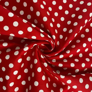 Polka dot tout coton popeline tissu 40S 110*70 tissu imprimé numérique pour vêtements pour enfants femmes robes jarretelles chemises