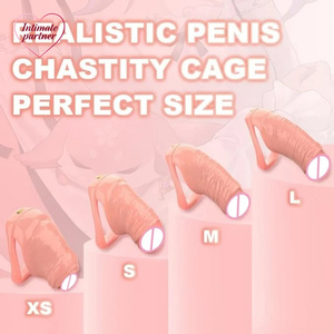 男性用リアルな偽装ウルトラCBコックケージペニス貞操隠しロック。ペニス拘束禁欲不倫防止大人用セックストイ - Product Image 6