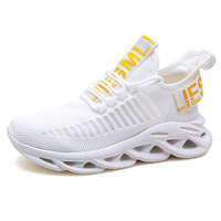 Chaussures décontractées tendance printemps-automne, lacets élastiques, respirantes, légères, chaussures de course, chaussures de montagne pour hommes