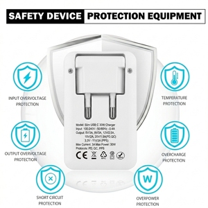 <span class=keywords><strong>Cargador</strong></span> de Pared Ultrafino Plegable de 35W, Adaptador de Corriente USB C de Carga Rápida, Enchufe de Viaje GaN para Teléfono Móvil y Tableta Samsung, OEM ODM - Product Image 6