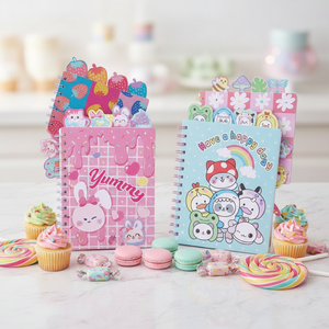 A5可爱造型分格式女生高颜值学生可爱螺旋定制环形笔记本 - Product Image 2