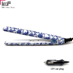 Plancha de Pelo Iónica de Cerámica y Turmalina, Mini Plancha con Enchufe para Coche de 12v, Plancha de Pelo para Mujer - Product Image 6