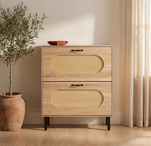 <strong>Small</strong> Modern Durable Wooden <strong>Shoe</strong> Shelf with Cushion and Drawer 2-Tier Eco-Friendly Space-Saving Living Room <strong>Storage</strong> - Product Image 3