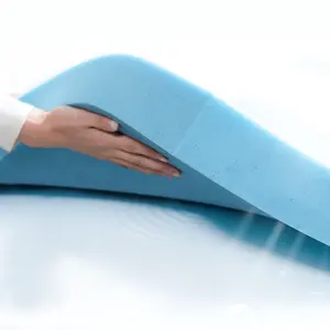 Surmatelas en mousse à mémoire de forme infusée de gel Couvre-matelas aéré et respirant