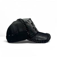 Casquette de baseball noire à clous brillants, style gothique, pour festivals et raves, pour femmes, vente en gros
